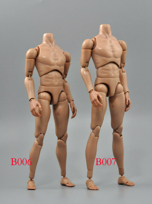 B006 男款 固定脖子 窄肩 1/6 素体 BODY(图2)