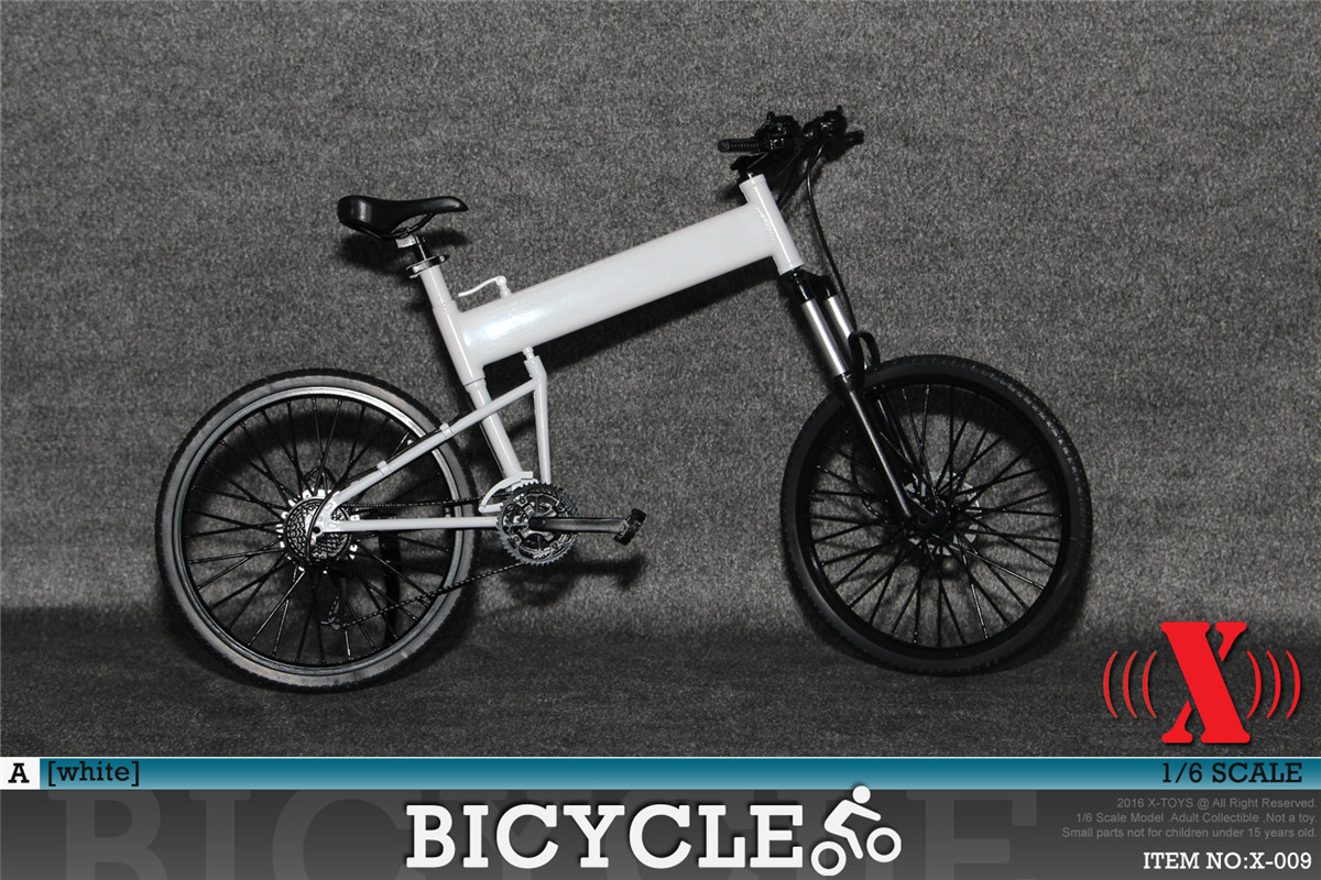 1/6模型 折叠单车 塑料模型 自行车 X-009 四款色(图8)
