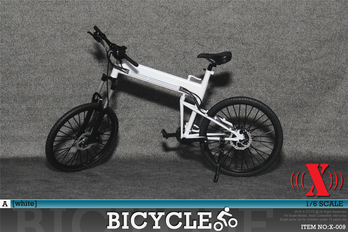 1/6模型 折叠单车 塑料模型 自行车 X-009 四款色(图10)