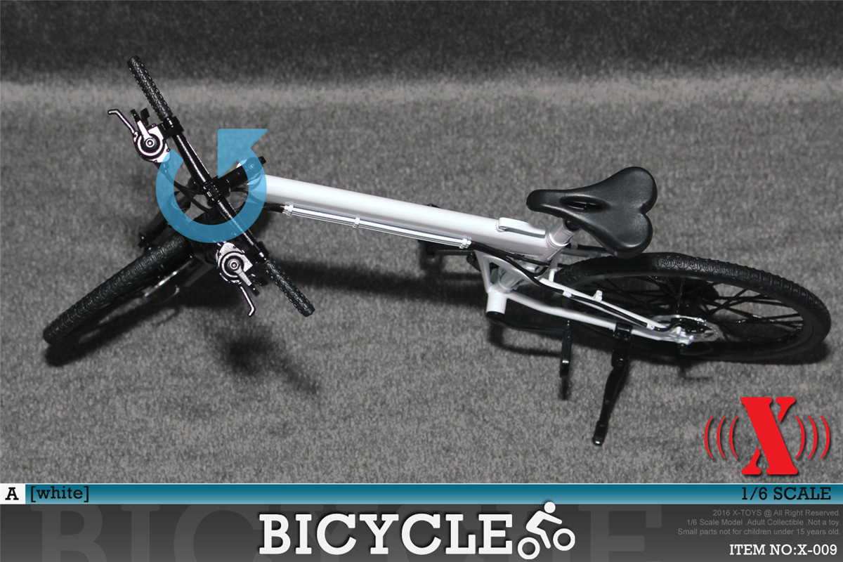 1/6模型 折叠单车 塑料模型 自行车 X-009 四款色(图9)