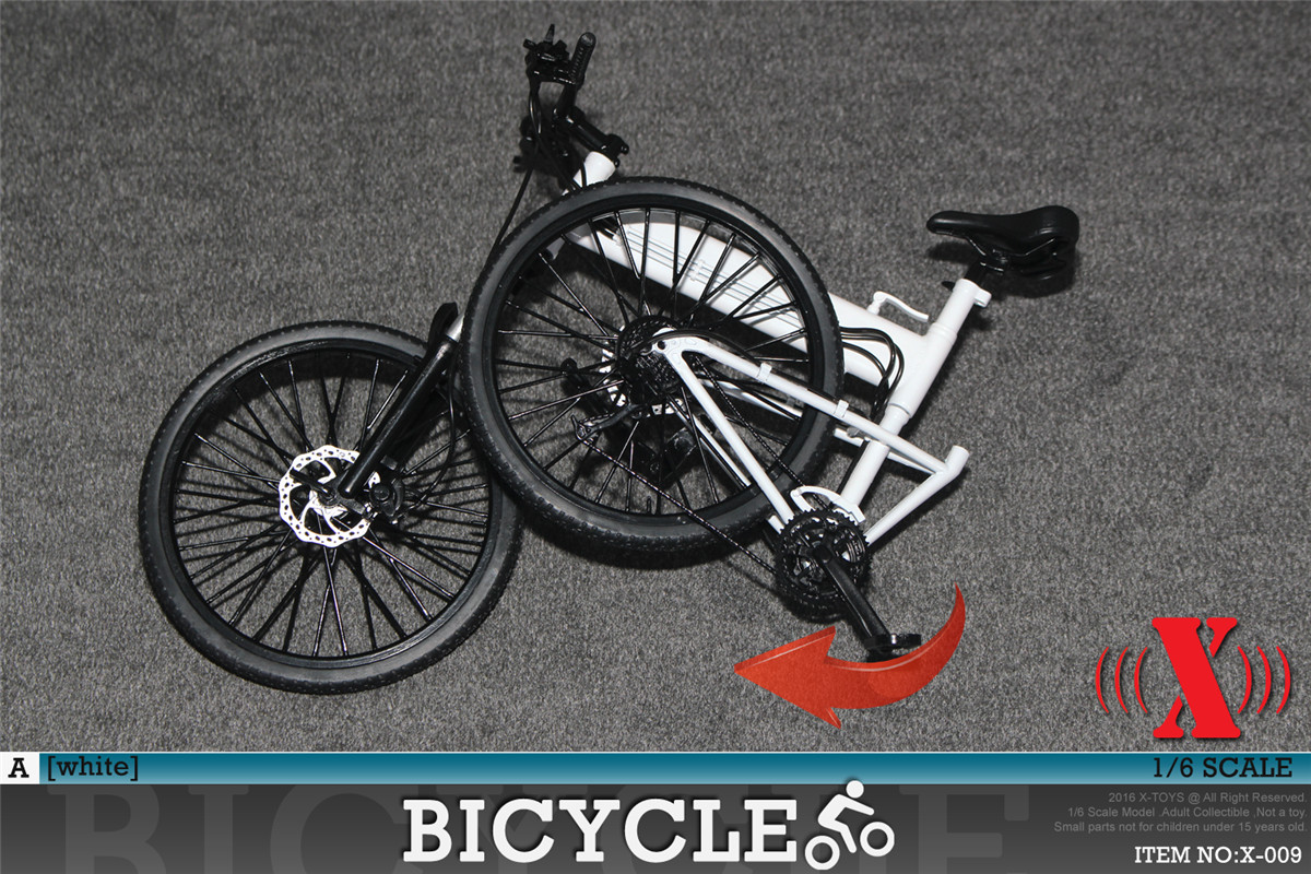 1/6模型 折叠单车 塑料模型 自行车 X-009 四款色(图4)