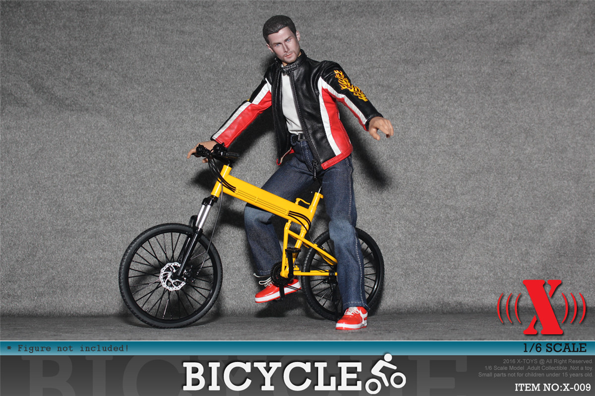 1/6模型 折叠单车 塑料模型 自行车 X-009 四款色(图12)