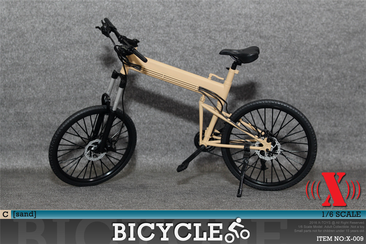 1/6模型 折叠单车 塑料模型 自行车 X-009 四款色(图3)