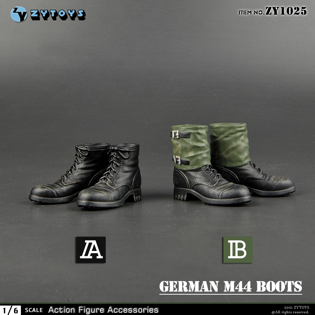 ZYTOYS 1/6 ZY1025 德军 M44靴 2款 兵人模型(图10)
