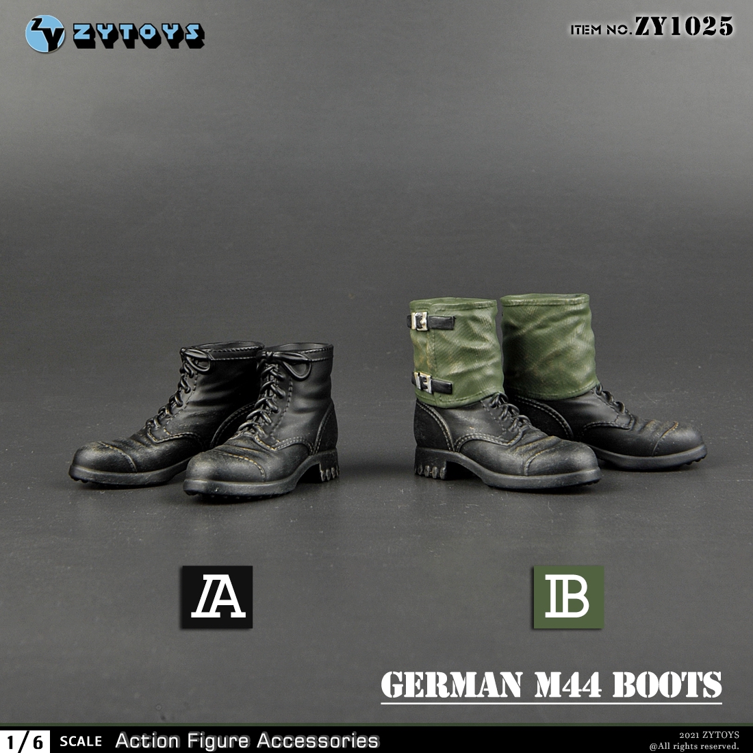 ZYTOYS 1/6 ZY1025 德军 M44靴 2款 兵人模型(图10)
