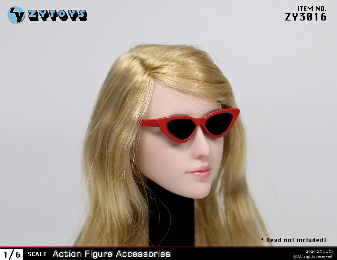ZY3016--新款 女装 1/6 眼镜模型(3款）(图2)