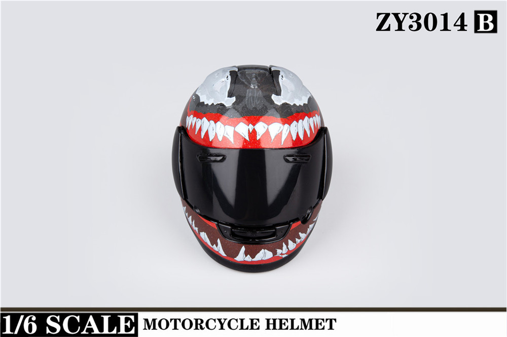 ZY3014 新款1/6摩托车头盔（3色）(图8)