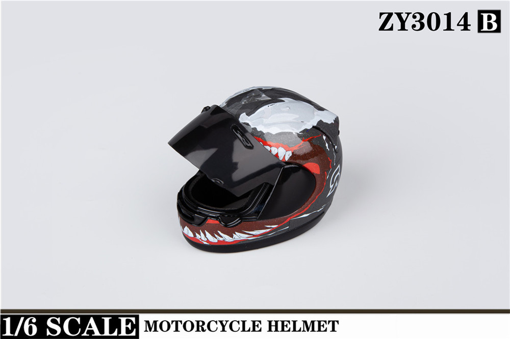 ZY3014 新款1/6摩托车头盔（3色）(图9)
