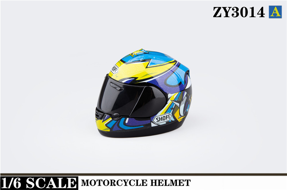 ZY3014 新款1/6摩托车头盔（3色）(图6)