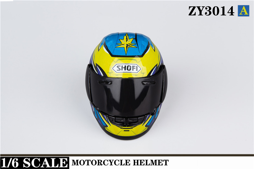 ZY3014 新款1/6摩托车头盔（3色）(图5)
