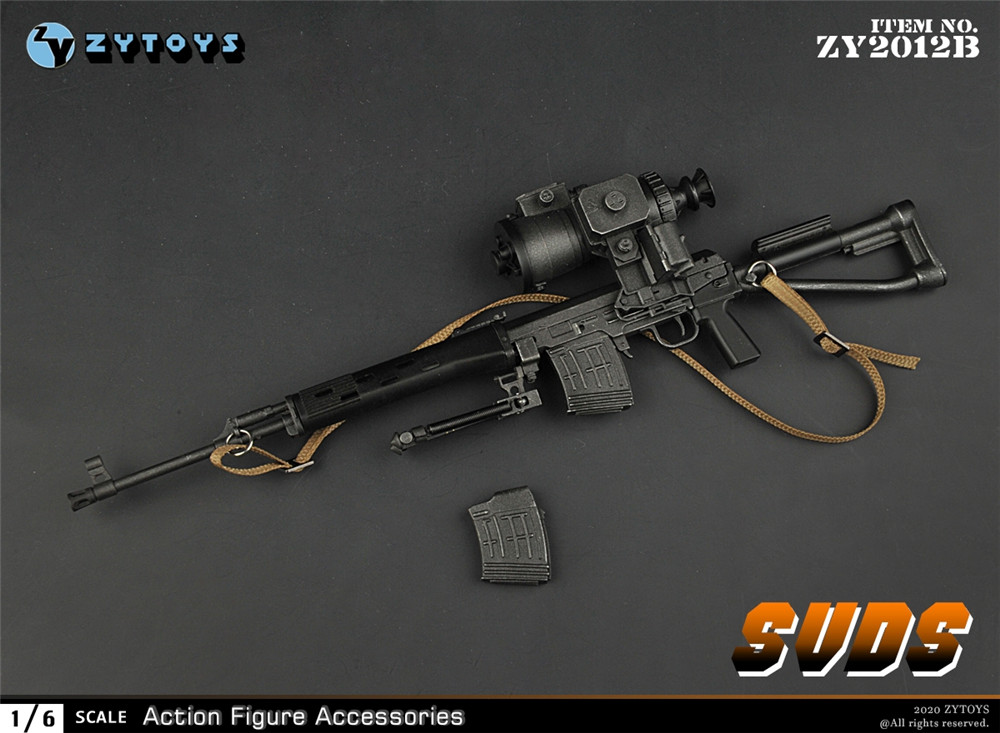 ZYTOYS 1/6 ZY2012A/B SVD&SVDS 狙击 兵人模型(图14)