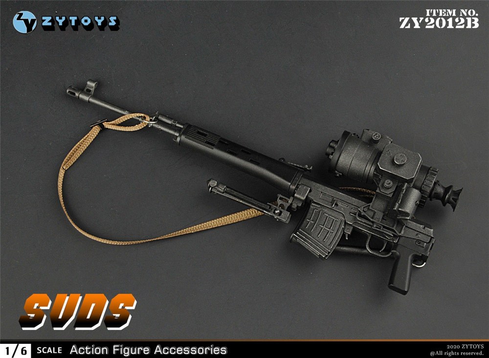 ZYTOYS 1/6 ZY2012A/B SVD&SVDS 狙击 兵人模型(图21)
