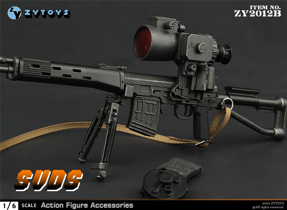 ZYTOYS 1/6 ZY2012A/B SVD&SVDS 狙击 兵人模型(图17)