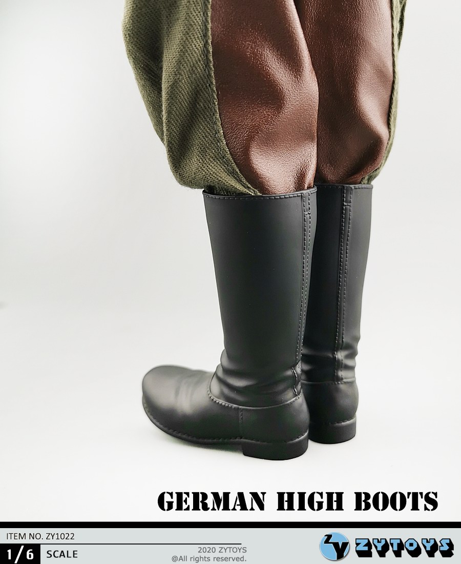  ZYTOYS 1/6 男装 德军高筒靴 马靴 兵人模型 ZY1022(图5)