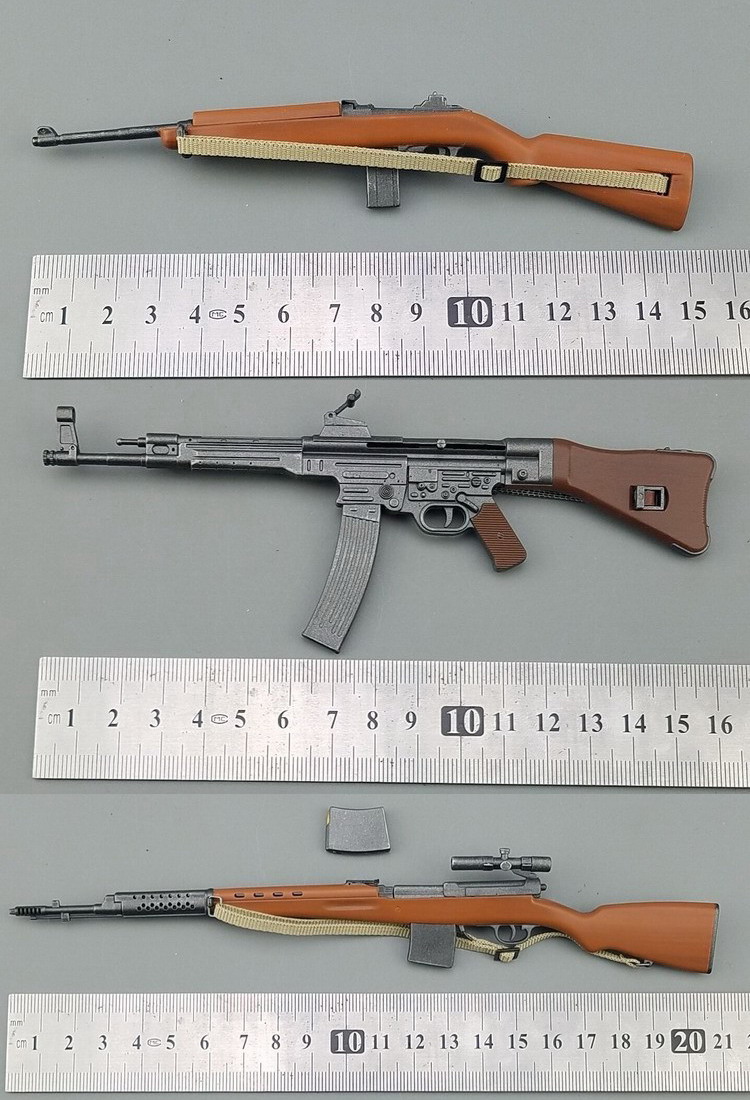 1/6 多款 WWII 武器 塑料玩具模型 M1卡宾 MP44 SVT-40(图7)