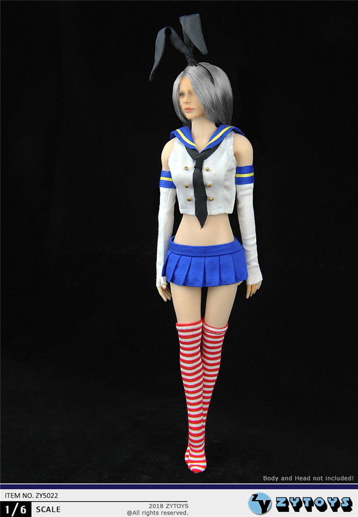 ZYTOYS 1/6 女装 水手兔女郎衣服套装 ZY5022(图7)