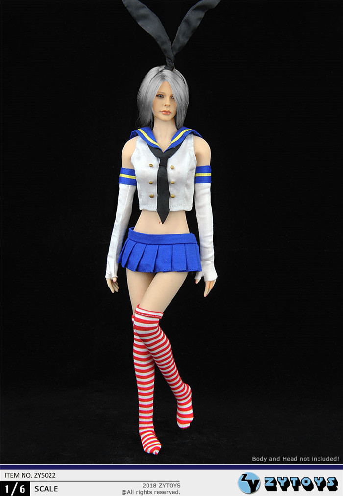 ZYTOYS 1/6 女装 水手兔女郎衣服套装 ZY5022(图6)