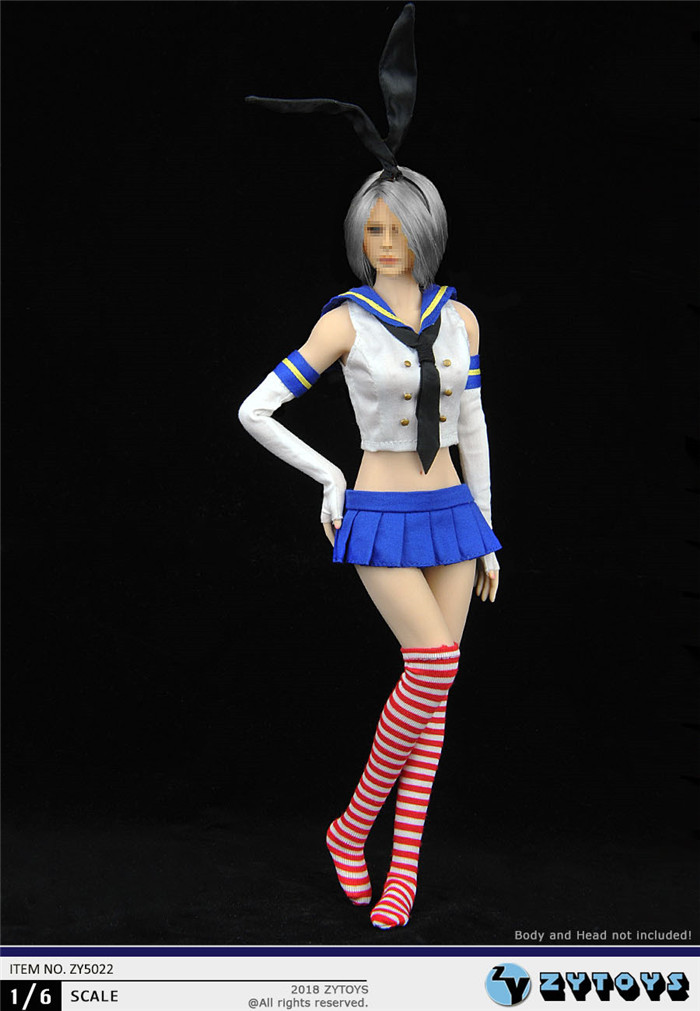 ZYTOYS 1/6 女装 水手兔女郎衣服套装 ZY5022(图4)