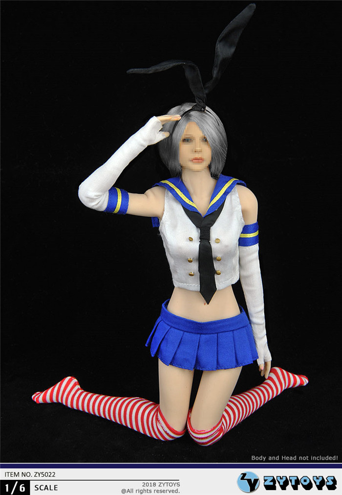 ZYTOYS 1/6 女装 水手兔女郎衣服套装 ZY5022(图3)