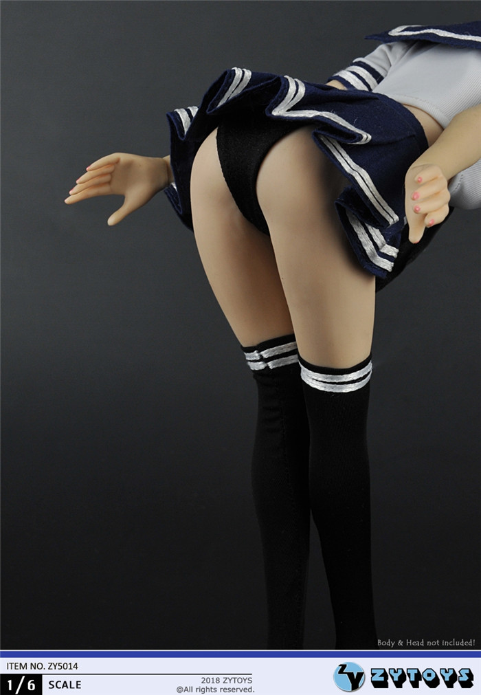 ZYTOYS 1/6 女装 露脐短裙水手装 ZY5014(图3)