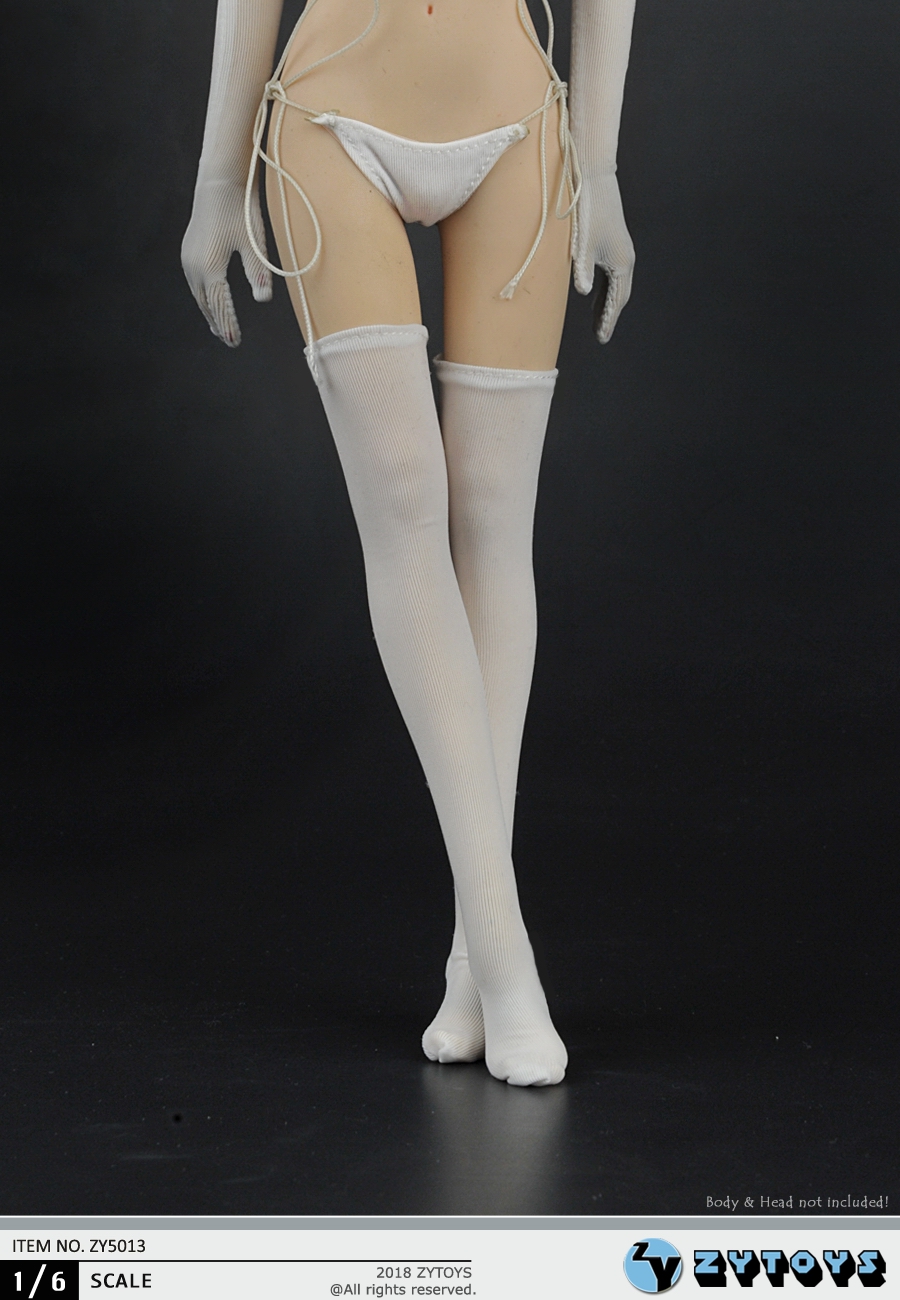 ZYTOYS 1/6 女装 白色龙纹旗袍 ZY5013(图1)