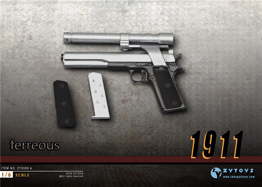 ZYTOYS--1/6 M1911 双色可选 ZY2009A(图2)