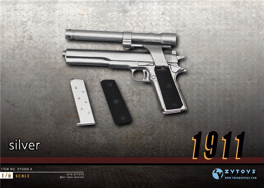 ZYTOYS--1/6 M1911 双色可选 ZY2009A(图1)