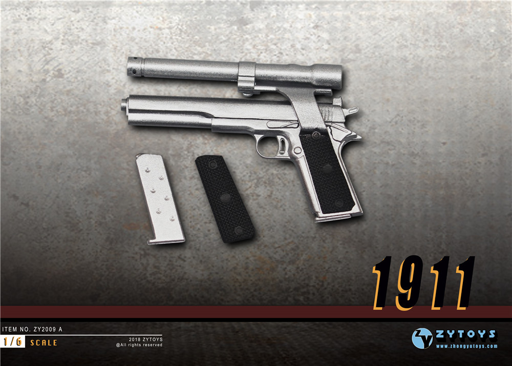 ZYTOYS--1/6 M1911 双色可选 ZY2009A(图5)