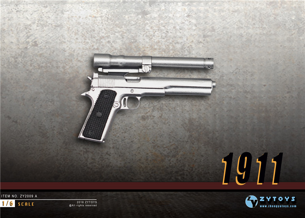 ZYTOYS--1/6 M1911 双色可选 ZY2009A(图4)