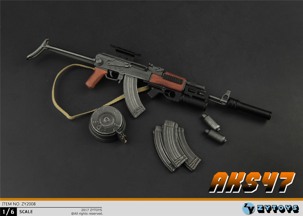 ZYTOYS 1/6 折叠托 AK47 模型 ZY2008(图3)