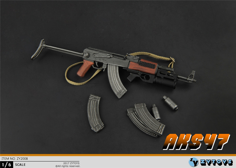 ZYTOYS 1/6 折叠托 AK47 模型 ZY2008(图9)