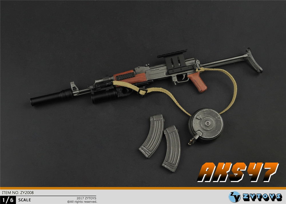 ZYTOYS 1/6 折叠托 AK47 模型 ZY2008(图5)