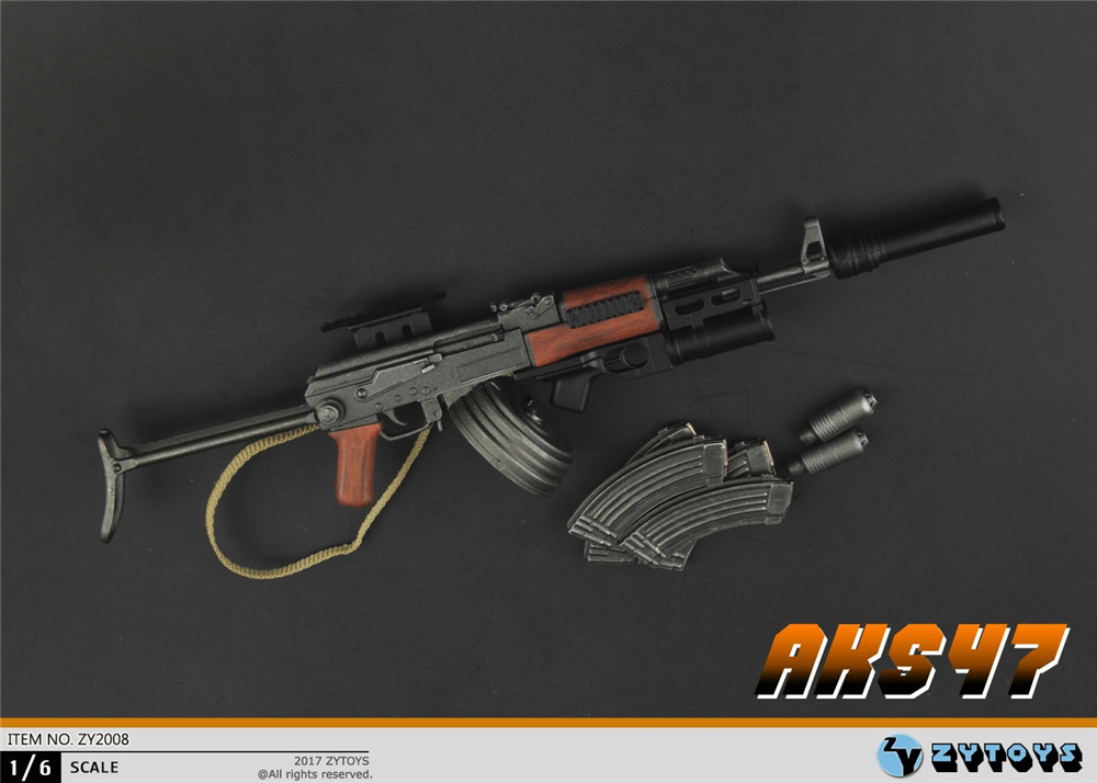 ZYTOYS 1/6 折叠托 AK47 模型 ZY2008(图4)