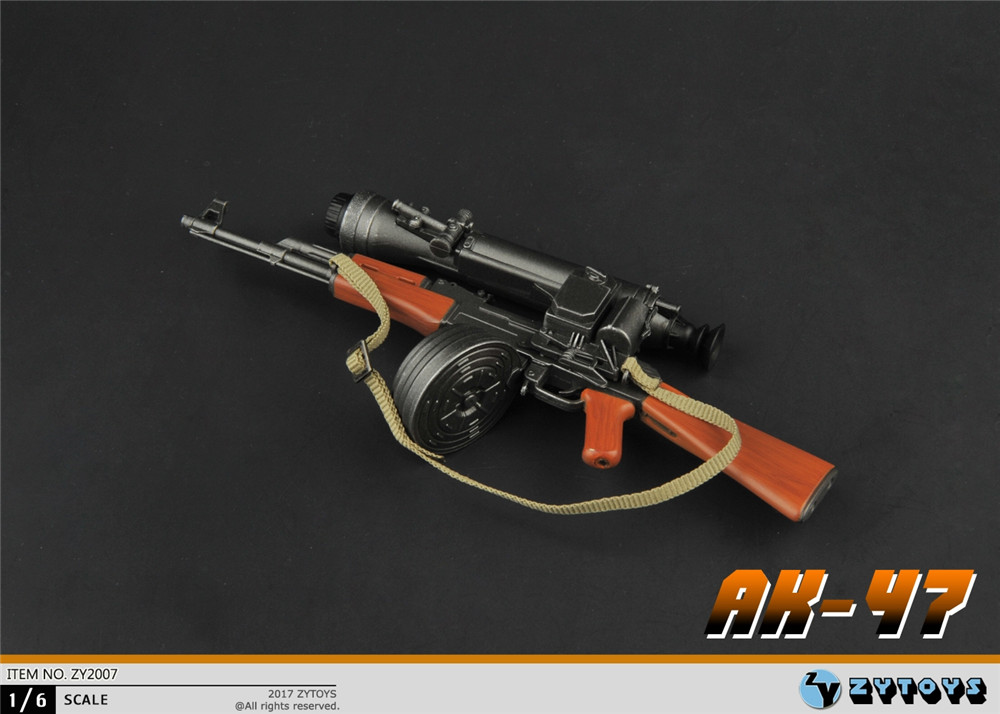 ZYTOYS 1/6 固定托 AK47 模型 ZY2007(图4)