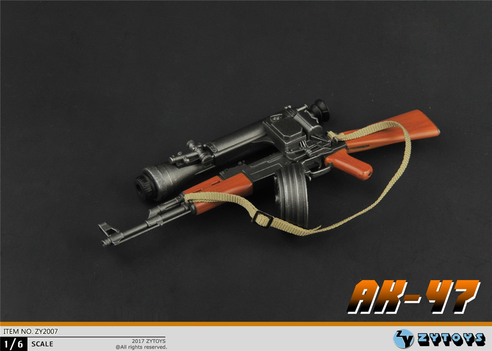 ZYTOYS 1/6 固定托 AK47 模型 ZY2007(图3)