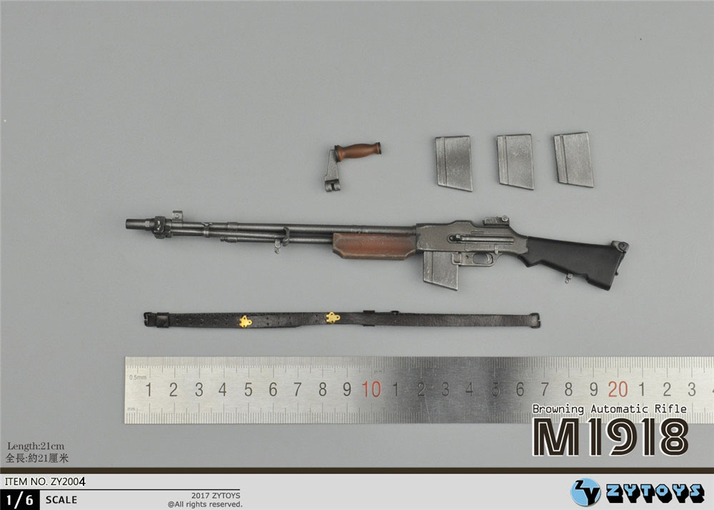 ZYTOYS - 1/6 二战美军 M1918 BAR 轻机枪 (ZY2004)(图1)