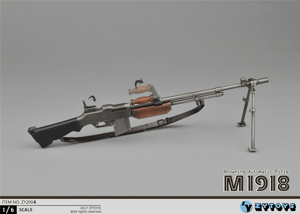 ZYTOYS - 1/6 二战美军 M1918 BAR 轻机枪 (ZY2004)(图2)