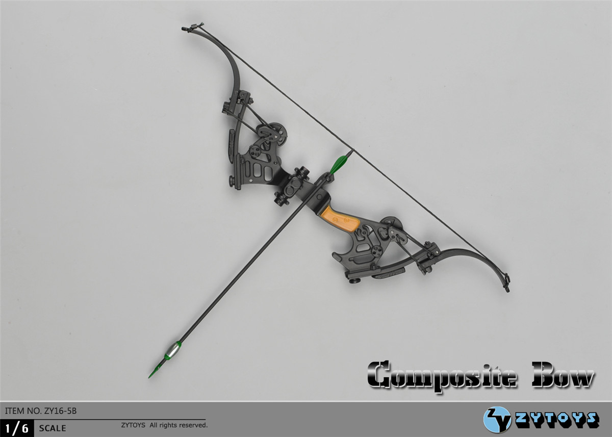 ZYTOYS - 1/6 复合弓 绿色箭头版/Composite Bow (ZY16-5B)(图4)
