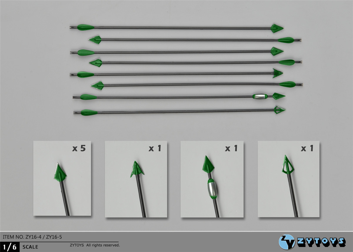 ZYTOYS - 1/6 复合弓 绿色箭头版/Composite Bow (ZY16-5B)(图3)