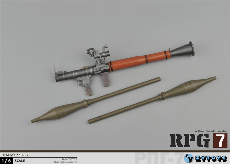 ZYTOYS - 1/6 RPG-7 反坦克火箭筒-木纹色隔热罩 (ZY16-17)(图6)
