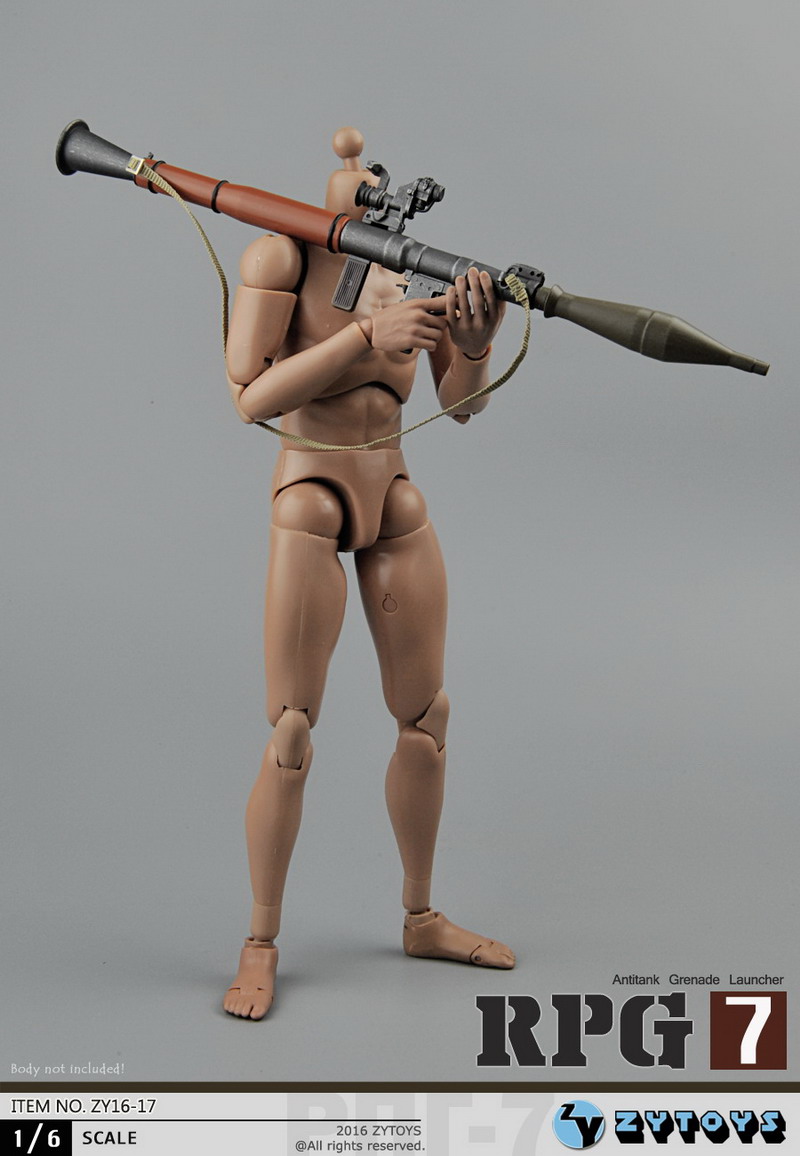 ZYTOYS - 1/6 RPG-7 反坦克火箭筒-木纹色隔热罩 (ZY16-17)(图8)