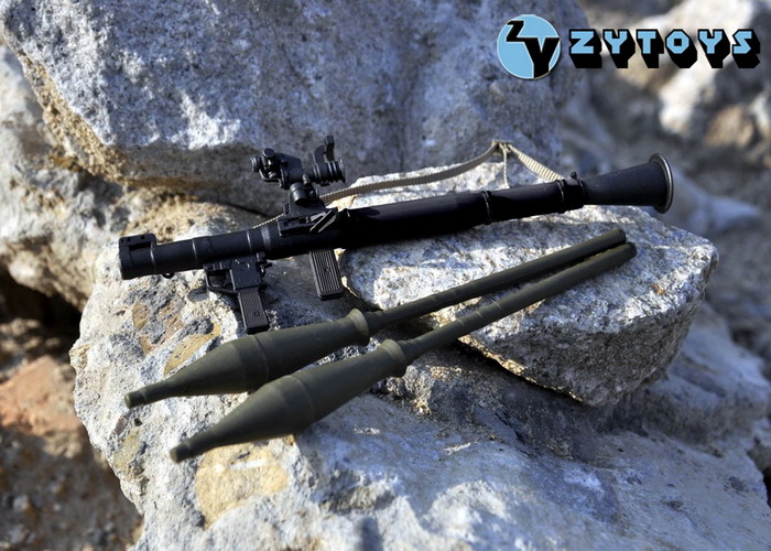 ZYTOYS - 1/6模型 RPG-7反坦克火箭筒 黑色 ZY8305A(图2)