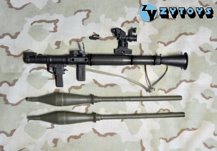 ZYTOYS - 1/6模型 RPG-7反坦克火箭筒 黑色 ZY8305A(图3)