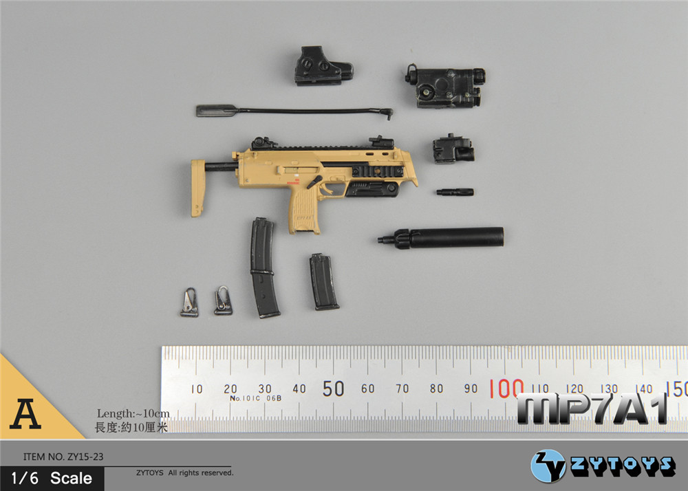 ZYTOYS - 1/6 MP7A1冲锋枪系列 三款 ZY15-23(图4)