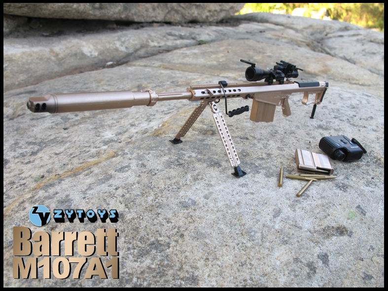 ZYTOYS -1/6 M107A1 消声器版 香槟色 (ZY8028D)(图2)