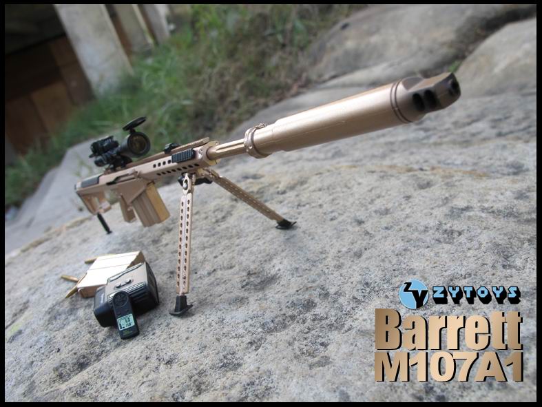 ZYTOYS -1/6 M107A1 消声器版 香槟色 (ZY8028D)(图5)