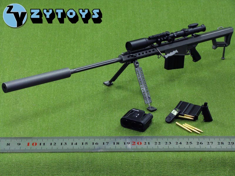 ZYTOYS -1/6 M82A1 消声器版 黑铁色 (ZY8012)(图2)