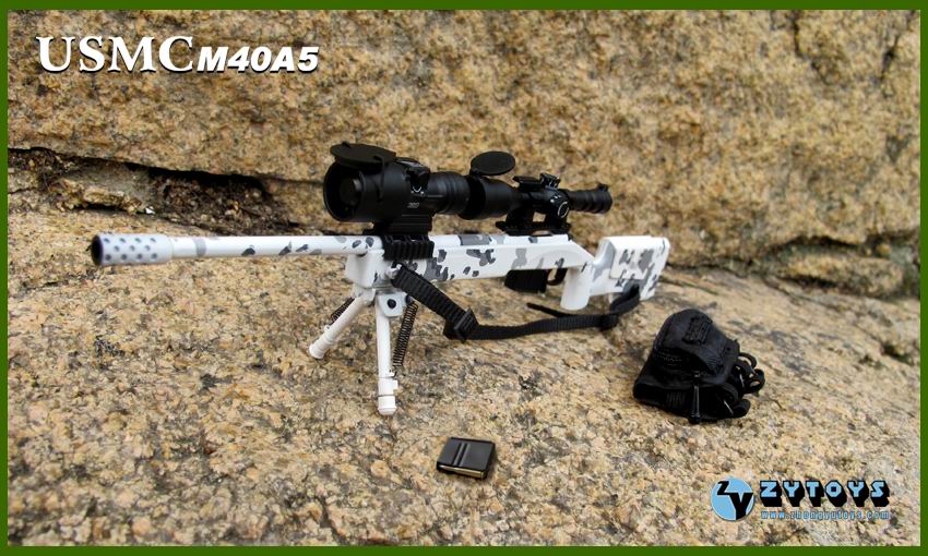 ZYTOYS - 1/6模型 M40A5 雪地色（ZY8024C）(图2)