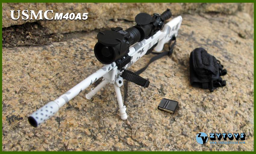 ZYTOYS - 1/6模型 M40A5 雪地色（ZY8024C）(图1)