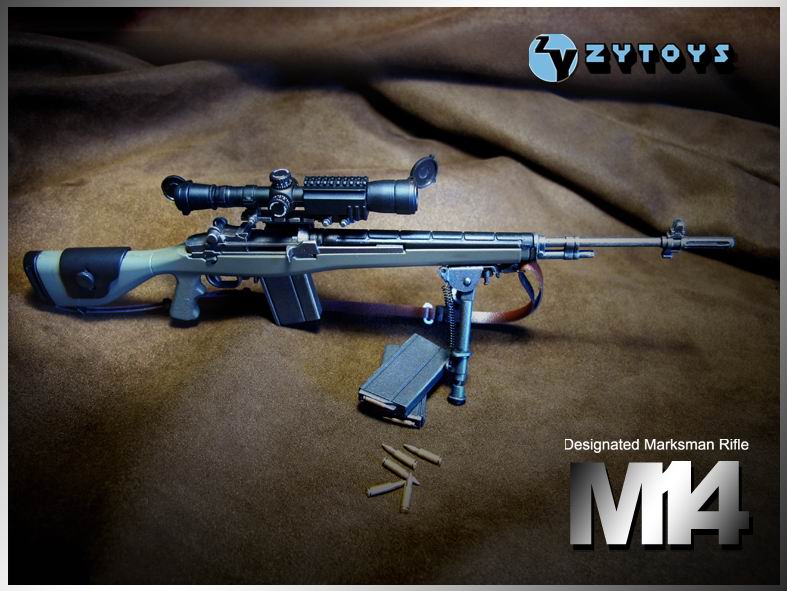 ZY TOYS - 1/6 模型 M14 军绿色 (ZY8029A)(图5)